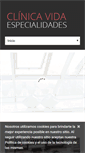 Mobile Screenshot of clinicavidaespecialidades.com
